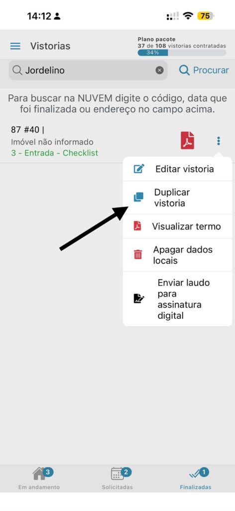 Como fazer vistoria mais rápida usando modelos no aplicativo