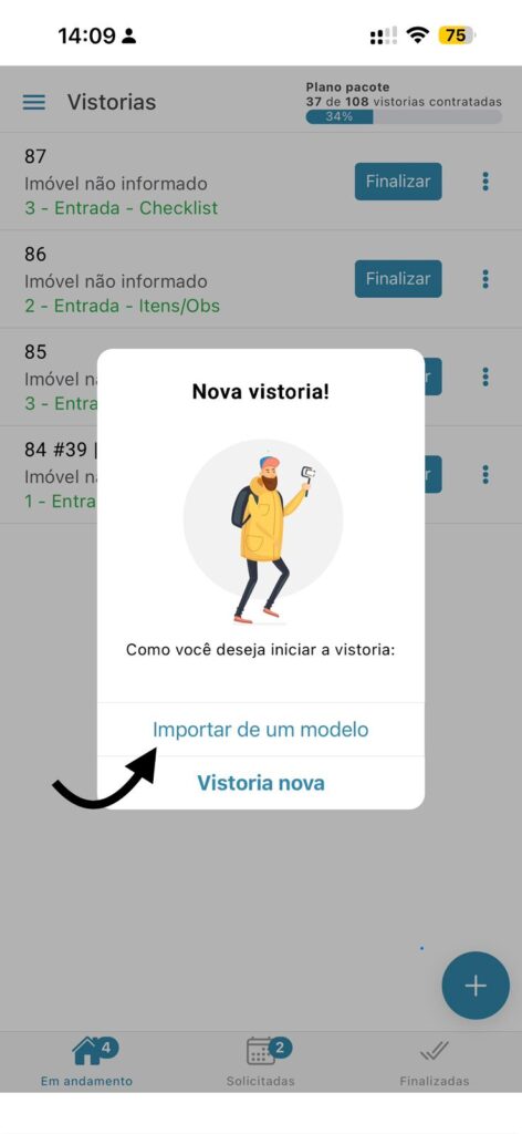 Vistoria modelo para fazer inspeção imobiliária mais rápida